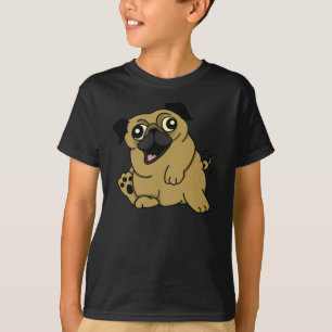 Camiseta O t-shirt bonito dos miúdos do Pug