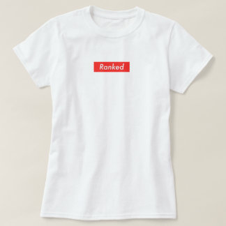 Camiseta O t-shirt branco básico classificado das mulheres