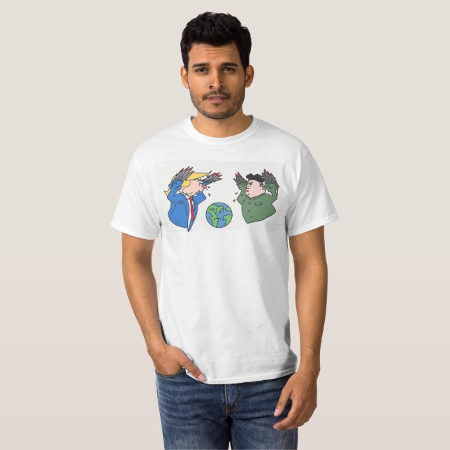 Camiseta O t-shirt branco dos homens dos loucos de (Frente Completa)