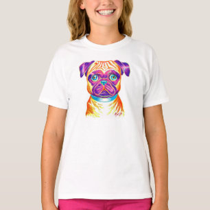 Camiseta O t-shirt branco mão original da menina tirada da
