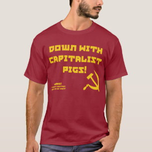 Camiseta O t-shirt capitalista dos homens