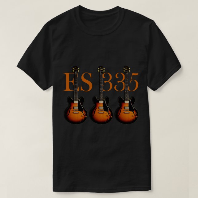 Camiseta O T-Shirt Clássico de Violão ES 335 (Frente do Design)