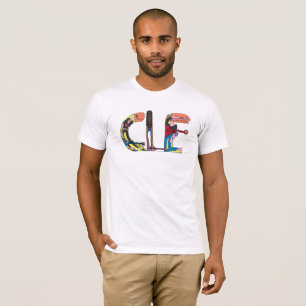 Camiseta O t-shirt CLEVELAND dos homens, OH (CLE)