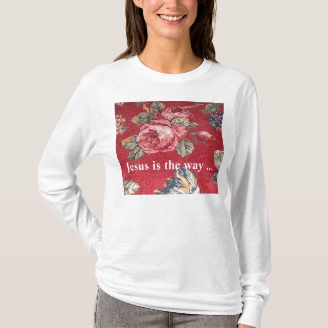 Camiseta O t-shirt Cristão-temático da mulher (Frente)