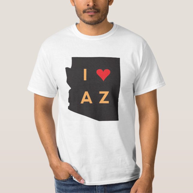 Camiseta O t-shirt da arizona do amor de I (Frente)