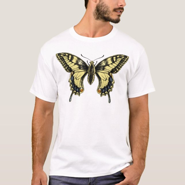 Camiseta O t-shirt da criança da borboleta de Swallowtail (Frente)