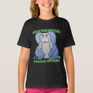 Camiseta O t-shirt da criança do peixe-boi de Kawaii