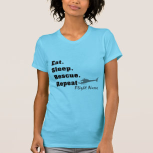 Camiseta O t-shirt da enfermeira do vôo come o salvamento