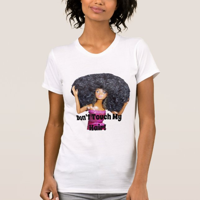 Camiseta O t-shirt da indicação das mulheres não toca em (Frente)