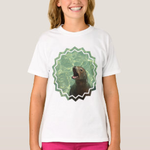 Camiseta O t-shirt da menina Chatty do leão de mar