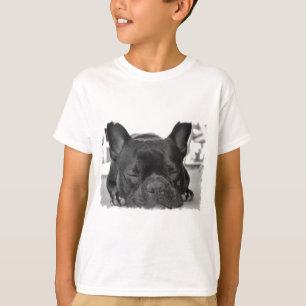 Camiseta O t-shirt da menina do buldogue francês