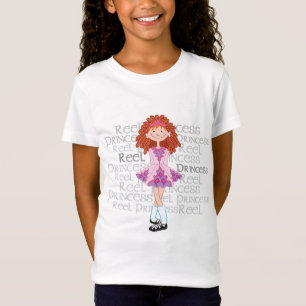 Camiseta O t-shirt da menina do Redhead do carretel