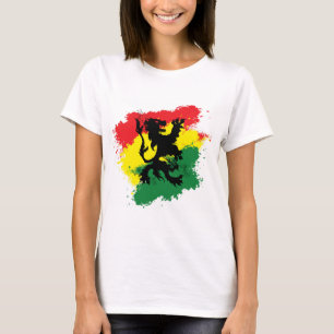 Camiseta O t-shirt da mulher de Rasta: Leão de Judah