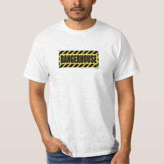 Camiseta O t-shirt Dangerhouse grava o BRANCO AMARELO do