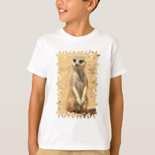 Camiseta O t-shirt das crianças curiosas de Meerkat