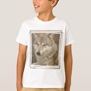 Camiseta O t-shirt das crianças do lobo