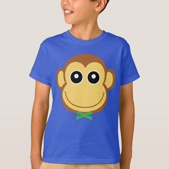 Camiseta O t-shirt das crianças do macaco (Frente)