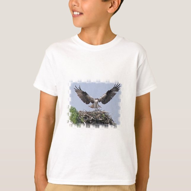 Camiseta O t-shirt das crianças do ninho do Osprey (Frente)