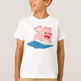 Camiseta O t-shirt das crianças do porco do livro e dos