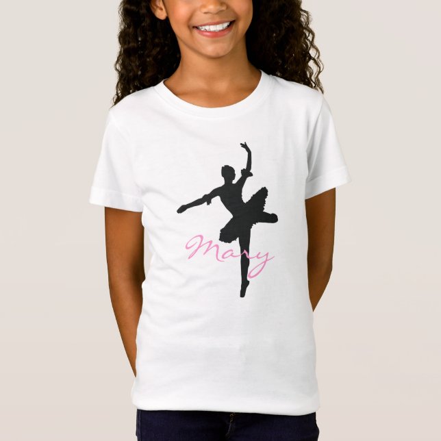 Camiseta O t-shirt das meninas do balé (Frente)