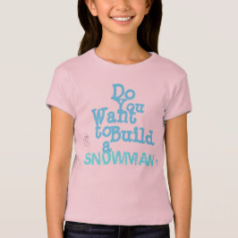 Camiseta O t-shirt das meninas do "boneco de neve"