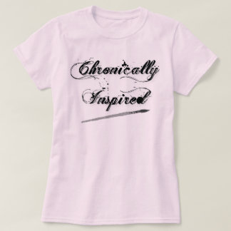 Camiseta O t-shirt das mulheres Cursive crônica inspiradas