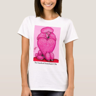 Camiseta O t-shirt das mulheres da caniche do querido