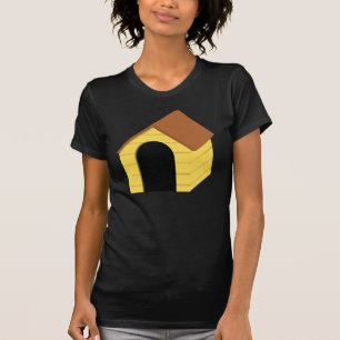 Camiseta O t-shirt das mulheres da casa de cachorro