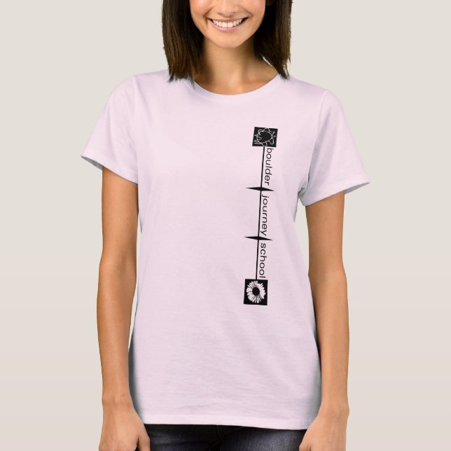 Camiseta O t-shirt das mulheres da escola da viagem de (Frente)