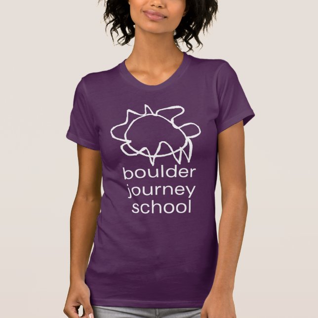 Camiseta O t-shirt das mulheres da escola da viagem de (Frente)