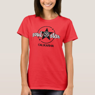Camiseta O t-shirt das mulheres da estrela do ☆ da alma