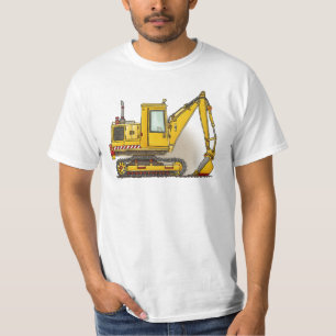 Camiseta O t-shirt das mulheres da pá do escavador
