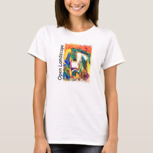 Camiseta "O t-shirt das mulheres da paisagem aberta"