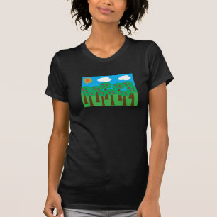 Camiseta O t-shirt das mulheres das árvores de Apple