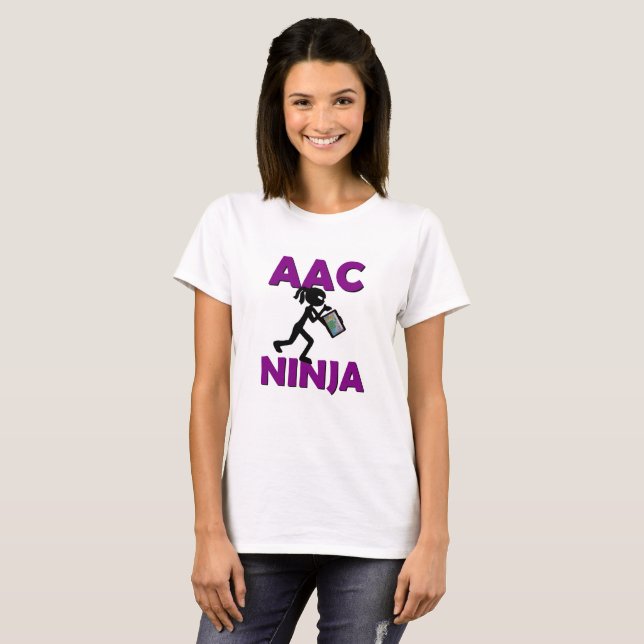 Camiseta O t-shirt das mulheres de AAC Ninja (Frente Completa)