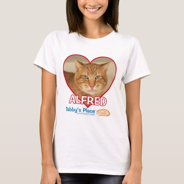 Camiseta O t-shirt das mulheres de Alfred (Frente)
