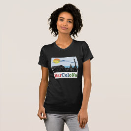Camiseta O t-shirt das mulheres de Barcelona