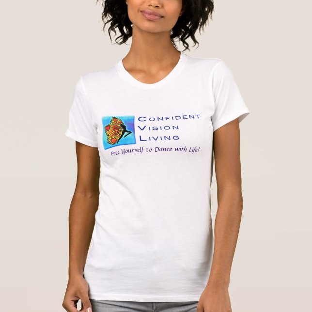 Camiseta O t-shirt das mulheres de CVL (Frente)