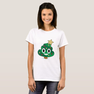 Camiseta O t-shirt das mulheres de Emoji do tombadilho da