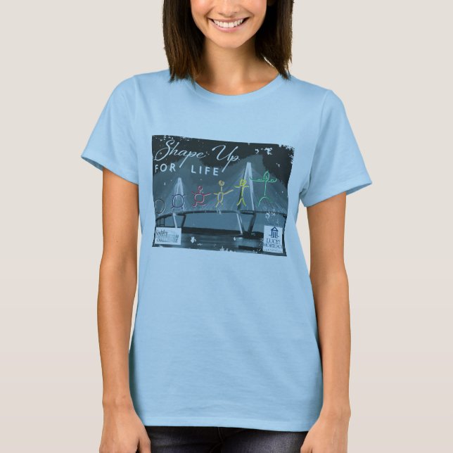 Camiseta O t-shirt das mulheres de HCC para a equipe Lucey (Frente)