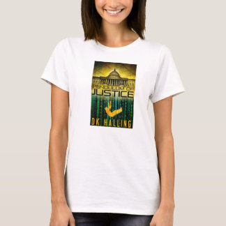 Camiseta O t-shirt das mulheres de justiça de Hank Rangar