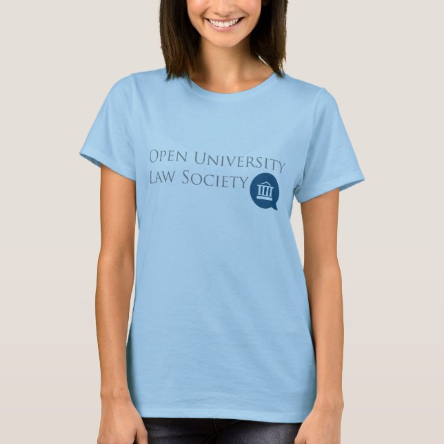 Camiseta O t-shirt das mulheres de OULS (azul) (Frente)
