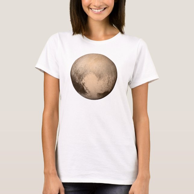 Camiseta O t-shirt das mulheres de Pluto (Frente)