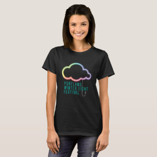 Camiseta O t-shirt das mulheres de PWLF - preto