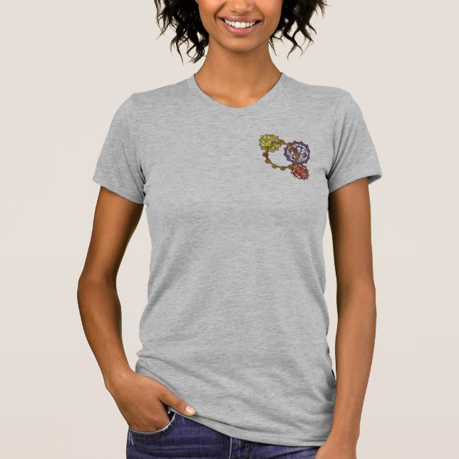 Camiseta O t-shirt das mulheres de Steampunk Sally (Frente)