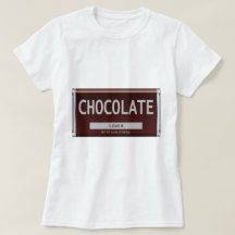 O t-shirt das mulheres do amante do chocolate