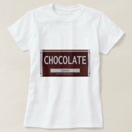 Camiseta O t-shirt das mulheres do amante do chocolate