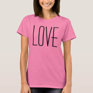 Camiseta O t-shirt das mulheres do AMOR