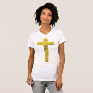 Camiseta O t-shirt das mulheres do crucifixo