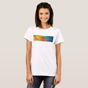 Camiseta O t-shirt das mulheres do design da arte do cálic